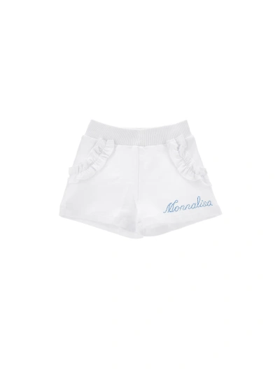 Monnalisa Babies'   Fleece Shorts With Ruffles In 0090