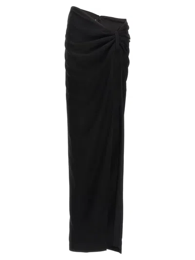 Monot 'torpedo' Long Skirt In Black
