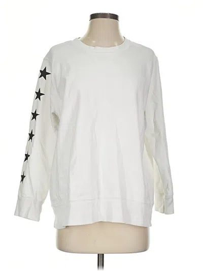 Pre-owned Monrow Sweatshirt In White