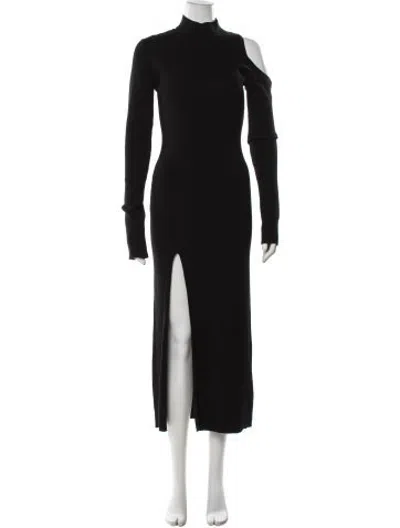 Pre-owned Monse Merino Wool Long Dress In Black