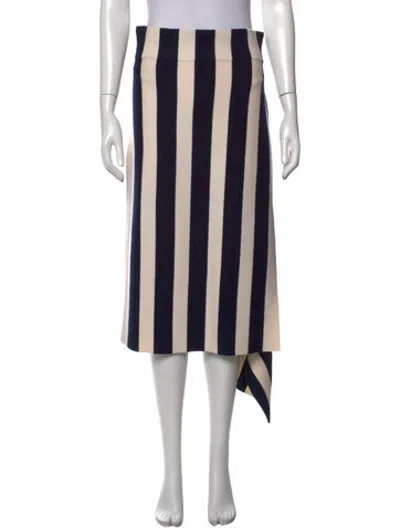 Pre-owned Monse Merino Wool Midi Length Skirt In Neutrals