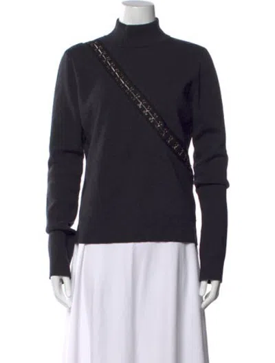 Pre-owned Monse Merino Wool Turtleneck Sweater In Grey