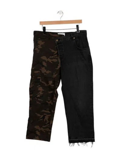 Pre-owned Monse Mid-rise Straight Leg Jeans In Blue