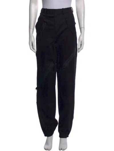 Pre-owned Monse Virgin Wool Wide Leg Pants In Black
