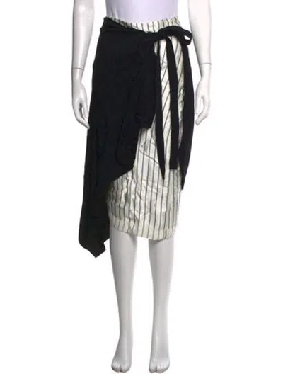 Pre-owned Monse Wool Midi Length Skirt In Black