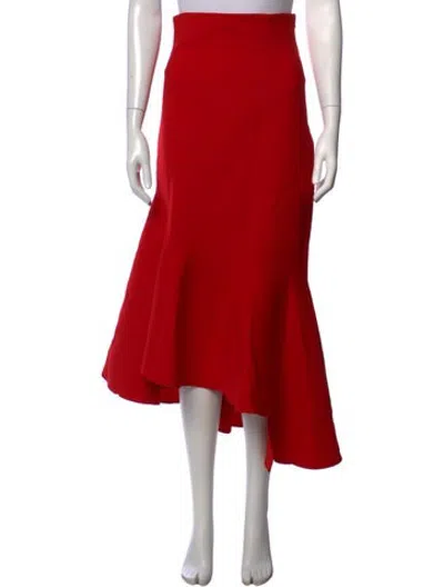 Pre-owned Monse Wool Midi Length Skirt In Red
