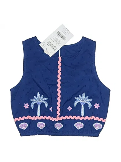 Monsoon Kids' Sleeveless Blouse In Blue