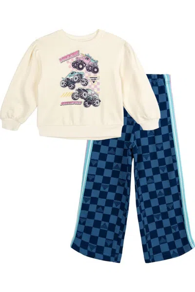 Monster Jam Kids'  2-piece Fleece Sweatshirt And Pants Set In Animal Print