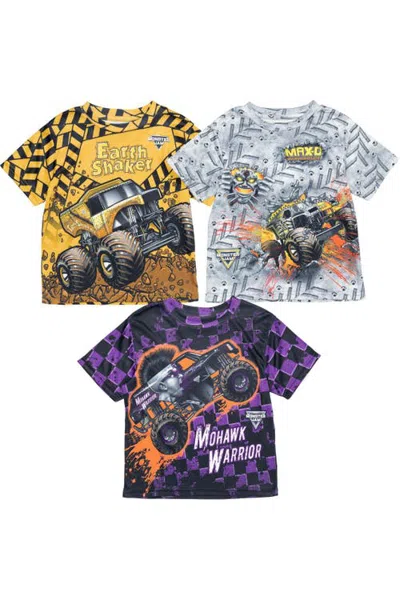 Monster Jam 3-pack Short Sleeve T-shirts (toddler, Little Kid & Big Kid) In Multi