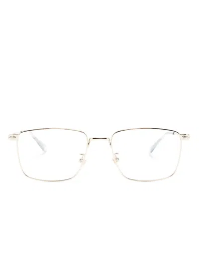 Montblanc Brille Mit Eckigem Gestell In Gold