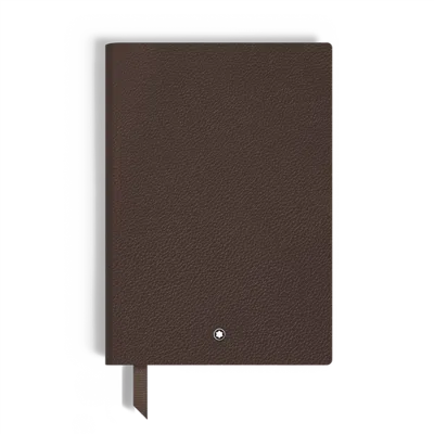 Montblanc Grain Leather Notebook In Brown