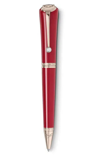 Montblanc Marilyn Monroe Special Edition Ballpoint Pen In Red