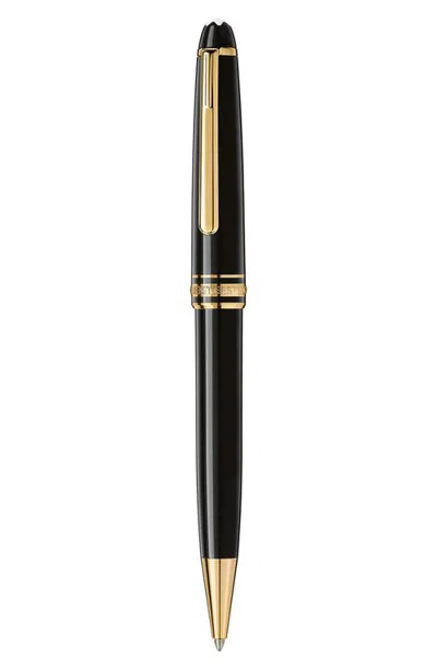 Montblanc Meisterstück Gold-coated Classique Ballpoint Pen In Black