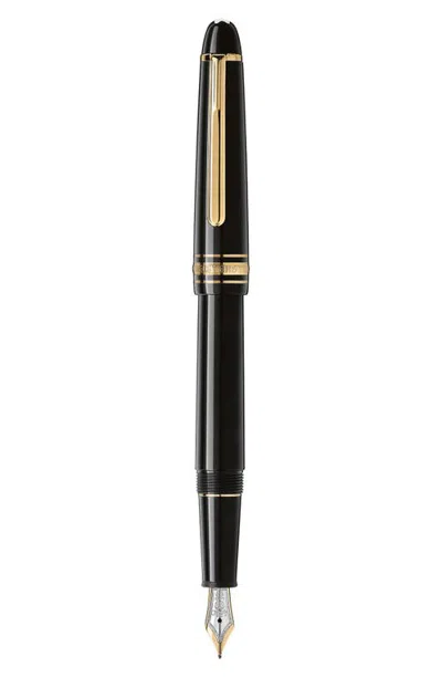 Montblanc Meisterstück Gold-coated Classique Fountain Pen In Black