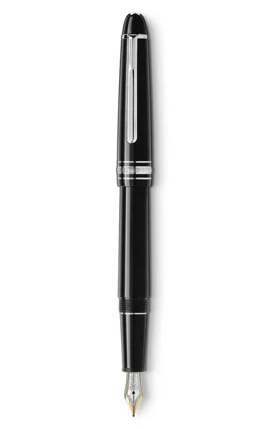 Montblanc Meisterstück Platinum-coated Classique Fountain Pen In Black