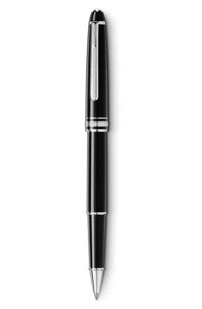 Montblanc Meisterstück Platinum-coated Classique Rollerball In Black