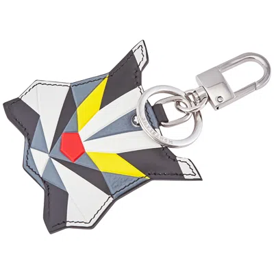 Montblanc Meisterstuck Soft Grain Key Fob Lynx In Grey