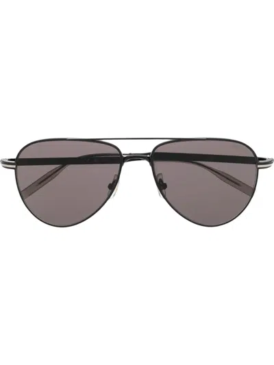 Montblanc Pilot-frame Sunglasses In Black