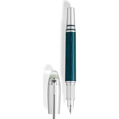 Montblanc Starwalker Polargreen Metal Fountain Pen In Green