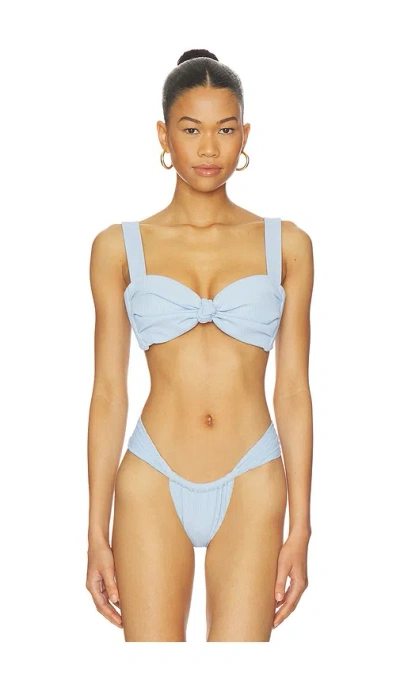 Montce Hayden Bikini Top In Peri Rib