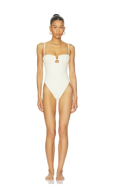 Montce Petal One-piece In Bone Crochet