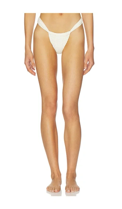 Montce Sandra Bikini Bottom In Bone Crochet