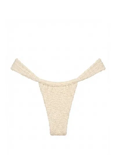 Montce Textured Gathered Bikini Bottoms In Multi