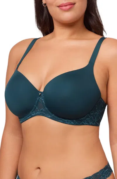 Montelle Intimates Pure Plus Underwire T-shirt Bra In Deep Spruce