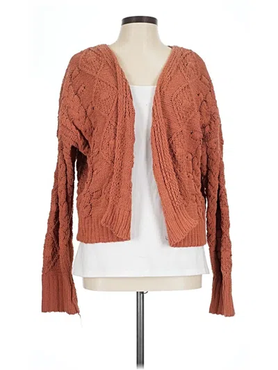 Pre-owned Moon & Madison Cardigan Sweater In Brown