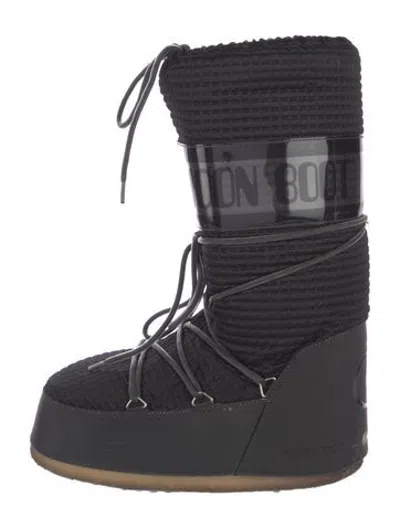 Pre-owned Moon Boot Nylon Snow Boots In Blue