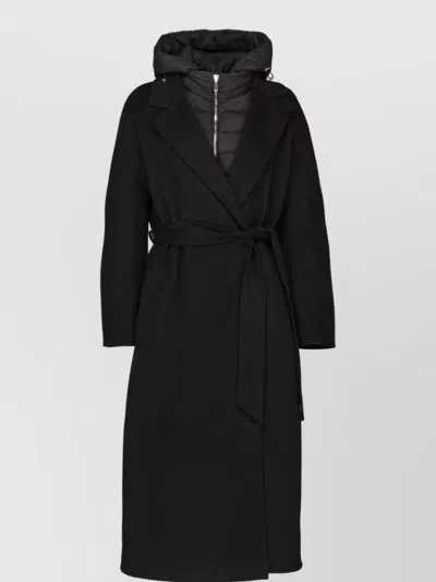 Moorer Cashmere Wool Single Breasted Coat In Black