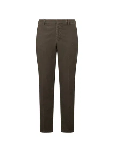 Moorer Front-pocket Trousers In Green