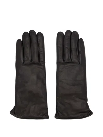 Moorer Leather Gloves In Brown