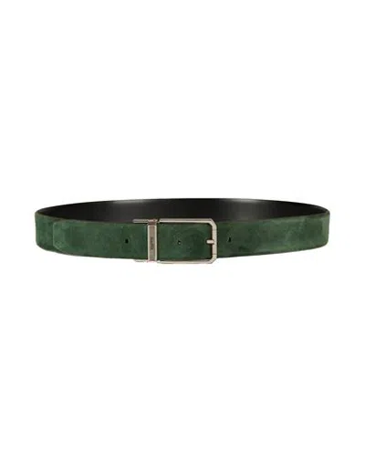 Moorer Man Belt Dark Green Size 39.5 Leather