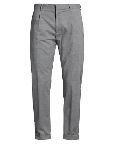Moorer Man Pants Grey Size 40 Wool, Elastane In Gray