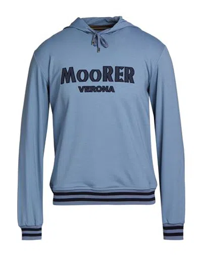 Moorer Man Sweatshirt Light Blue Size 34 Viscose, Polyamide, Elastane