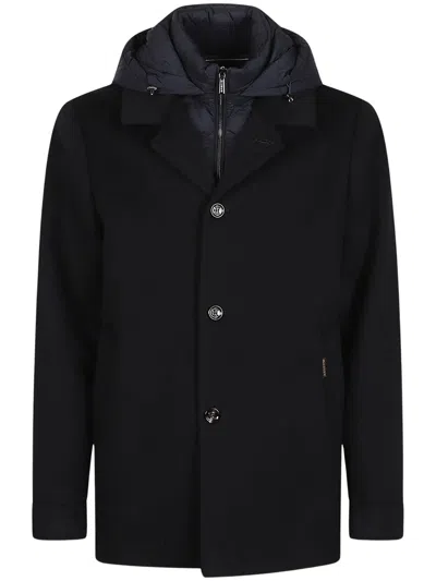 Moorer Men's Cashmere-wool Overcoat In Navy