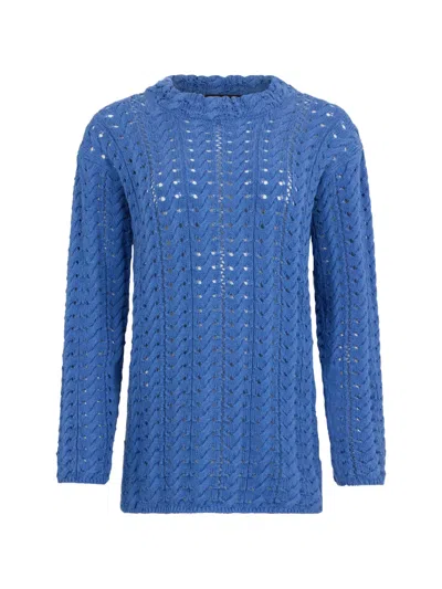 Moorer Openwork Sweater In Multi