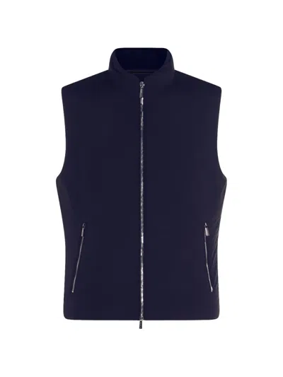 Moorer Uros-skt Padded Zip-up Gilet In Brown