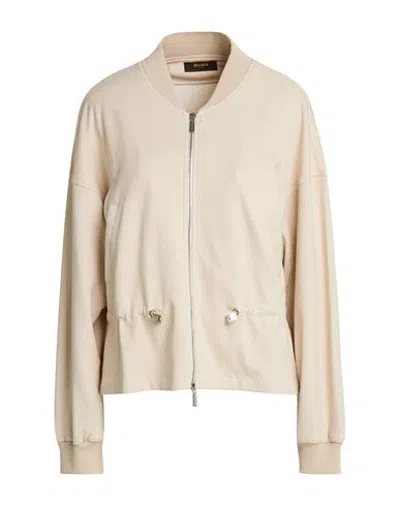 Moorer Woman Sweatshirt Blush Size 4 Cotton, Polyamide In Neutral