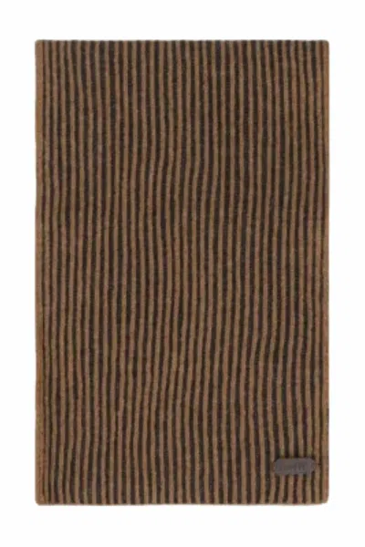 Moorer Women's Patterned Scarf In Caffe/nut In Multi