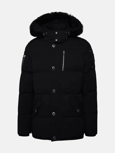 Moose Knuckles 3q Jacket In Black Cotton Blend