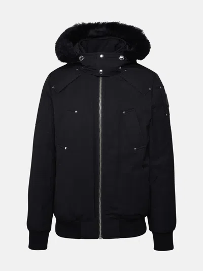 Moose Knuckles Black Cotton Blend Jacket