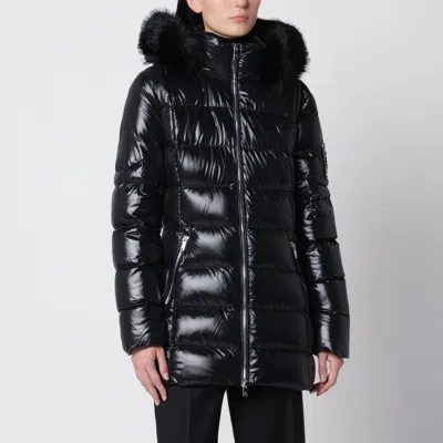 Moose Knuckles Celestia 3q Black Nylon Down Jacket
