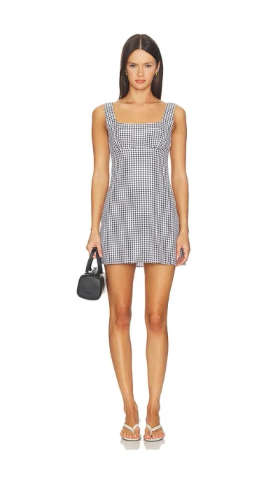 More To Come Holden Mini Dress In Black & White Gingham