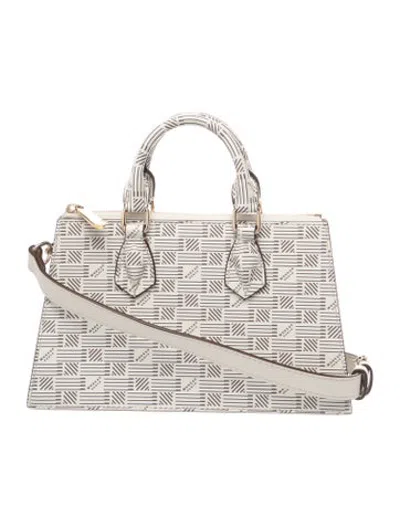 Pre-owned Moreau Leather Top Handle Bag In Neutrals