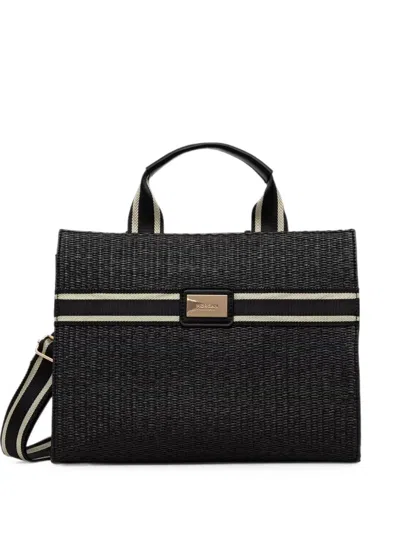 Morgan Logo-plaque Tote Bag In Black
