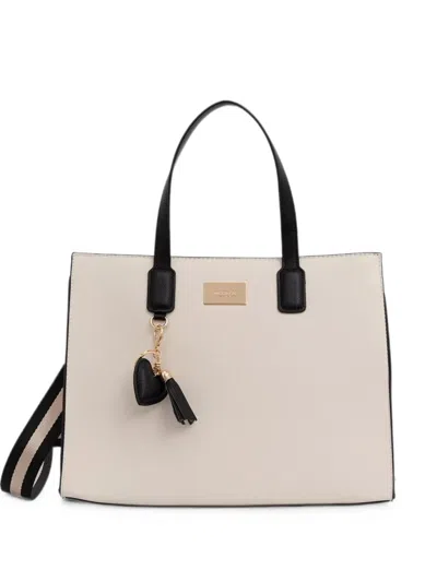 Morgan Logo-plaque Tote Bag In White