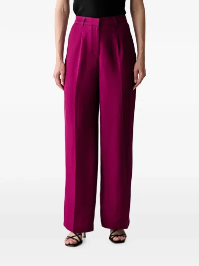 Morgan Pleated Tailored Trousers In Pink