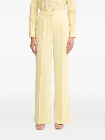 Morgan Pleated Trousers In Yellow